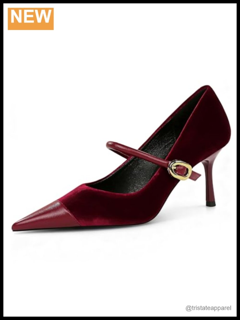Pointed Toe Stiletto Heeled Pumps Slip On Single-Strap Wedding Evening Dressy
